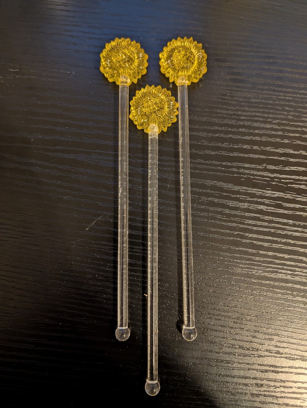 Set Of 3 Vintage Drink Stirrers